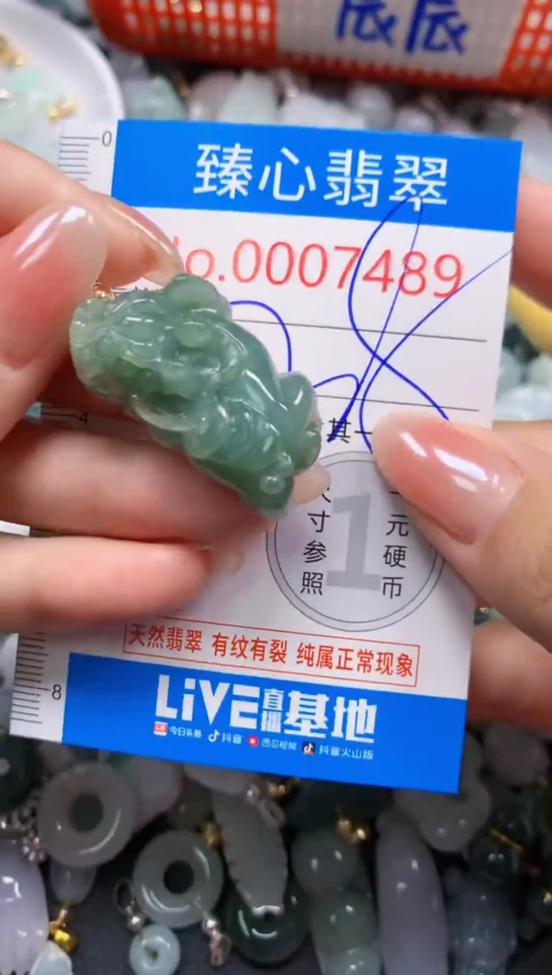 吊坠(不含链)未镶嵌翡翠7489