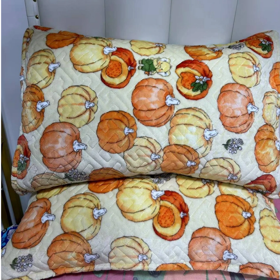 201-400简约风冬季牛奶绒枕套