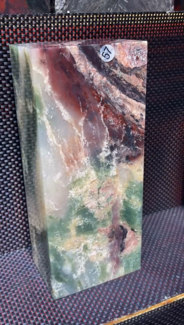 玉用***1 桂林鸡血玉印章摆件57