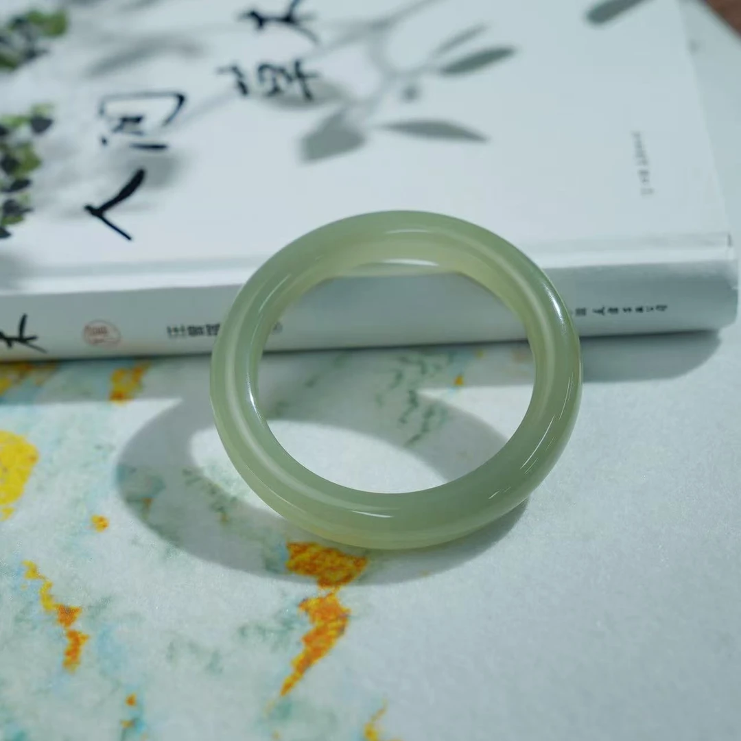 【睿泽&小池专属】 和田玉高冰晴手镯 12*10 53-60