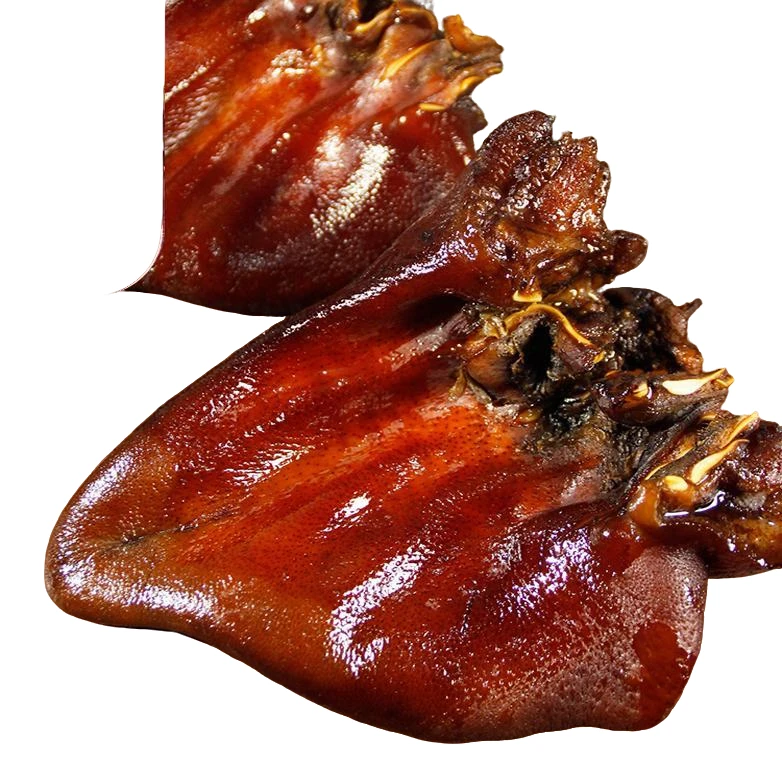 腊猪脸正宗四川特产腊肉农家烟燻自制猪头肉腊猪尾腊猪拱嘴猪耳朵