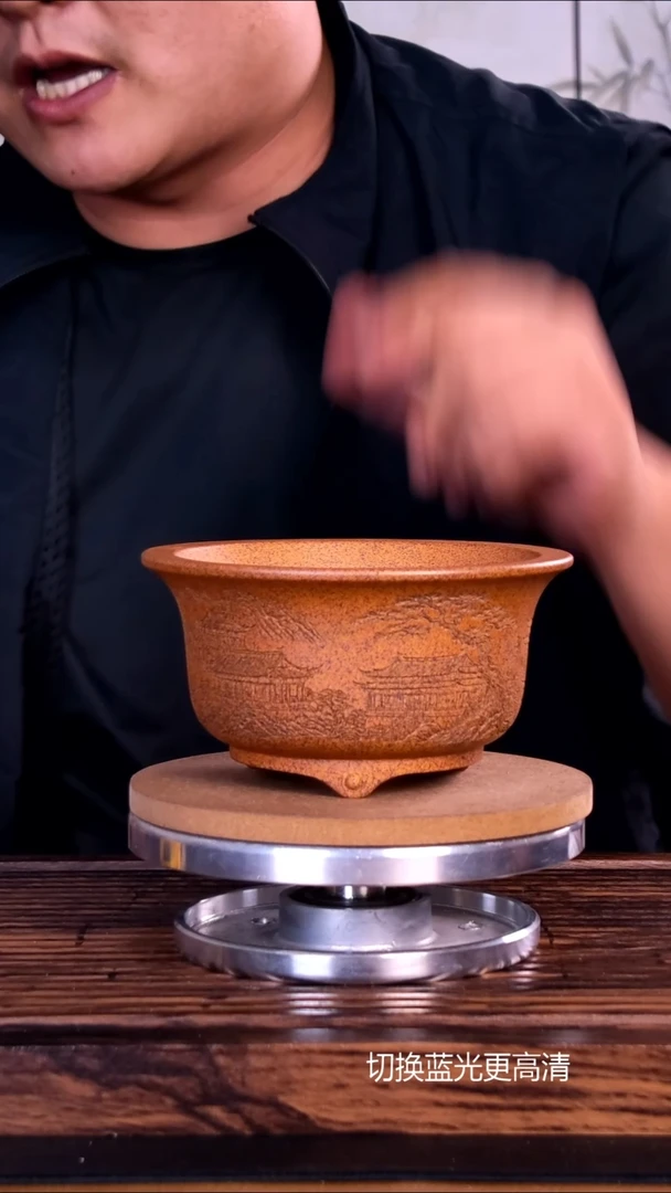 紫砂花盆紫砂花盆内口12-6