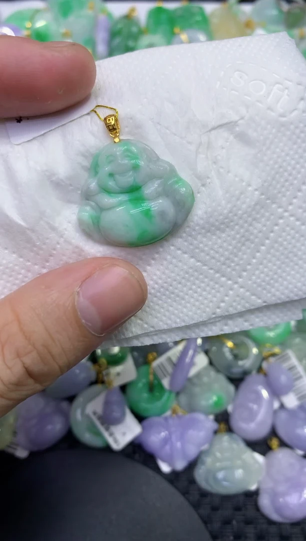 颈饰未镶嵌翡翠天然缅甸A货翡翠
