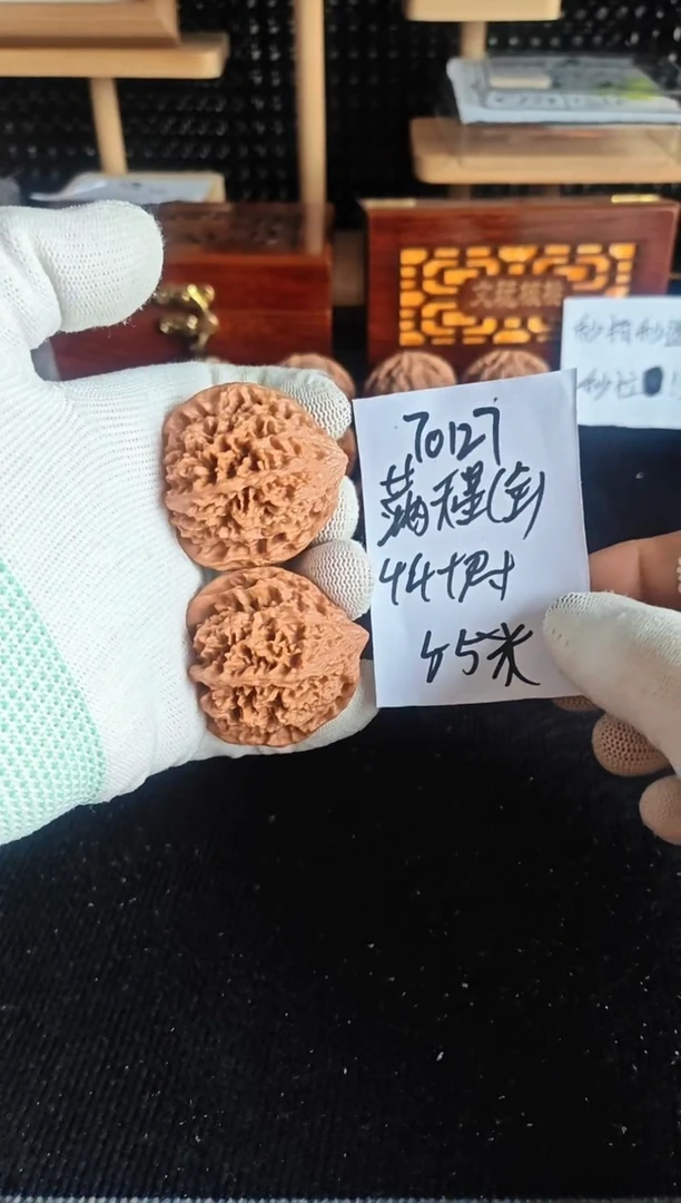 文玩核桃把件全品满天星已打底