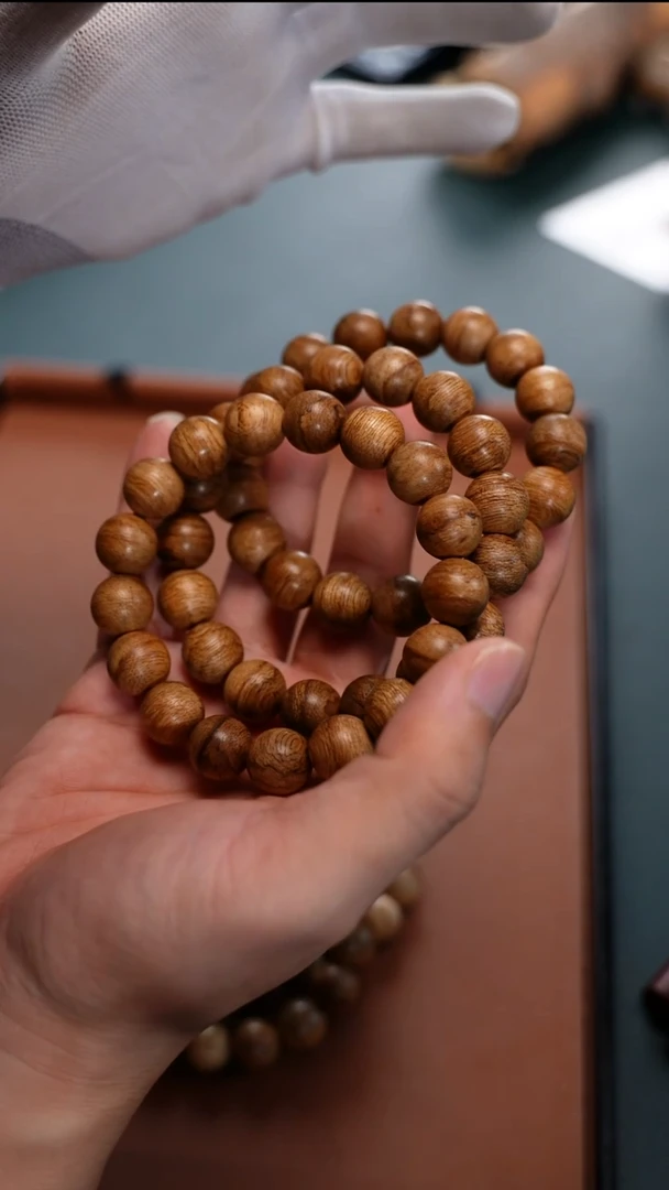 沉香手串【蒙】CG5427斯里兰卡天然沉香多样性发一
