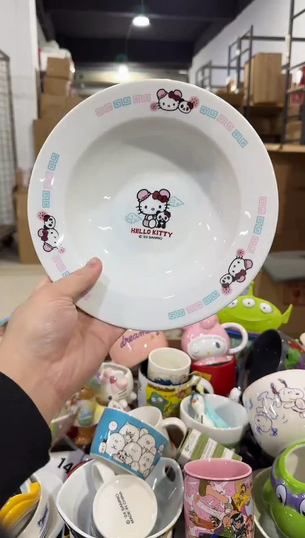 瓷片国风kt猫餐盘