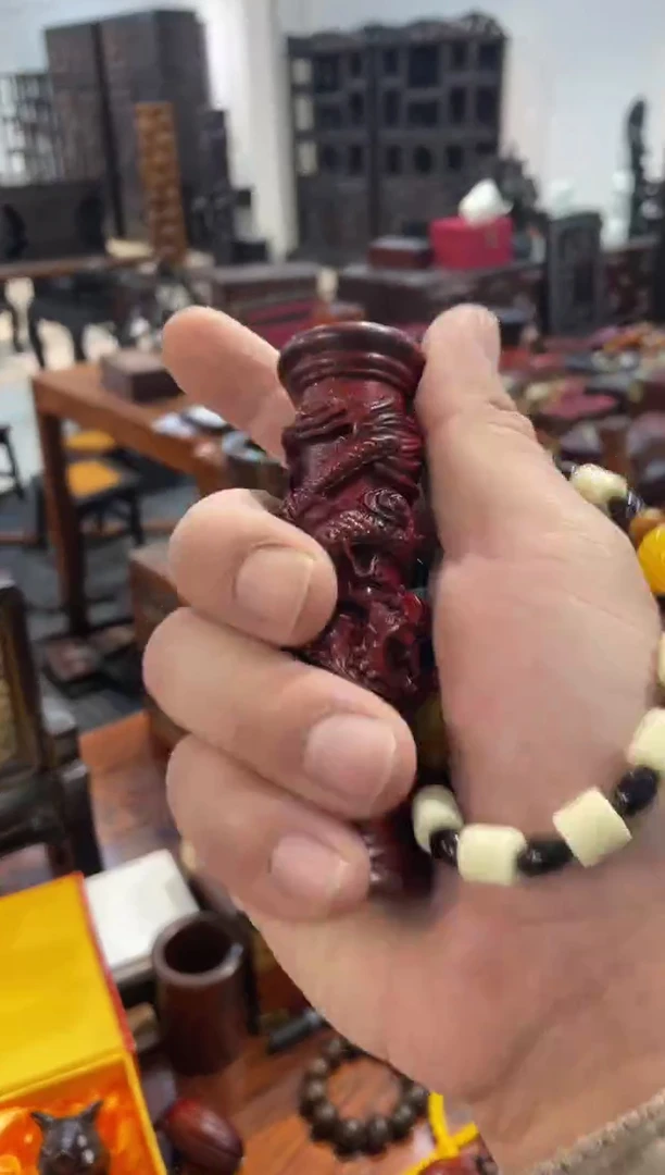 【闪购商品】木盘龙柱手把件啊啊啊