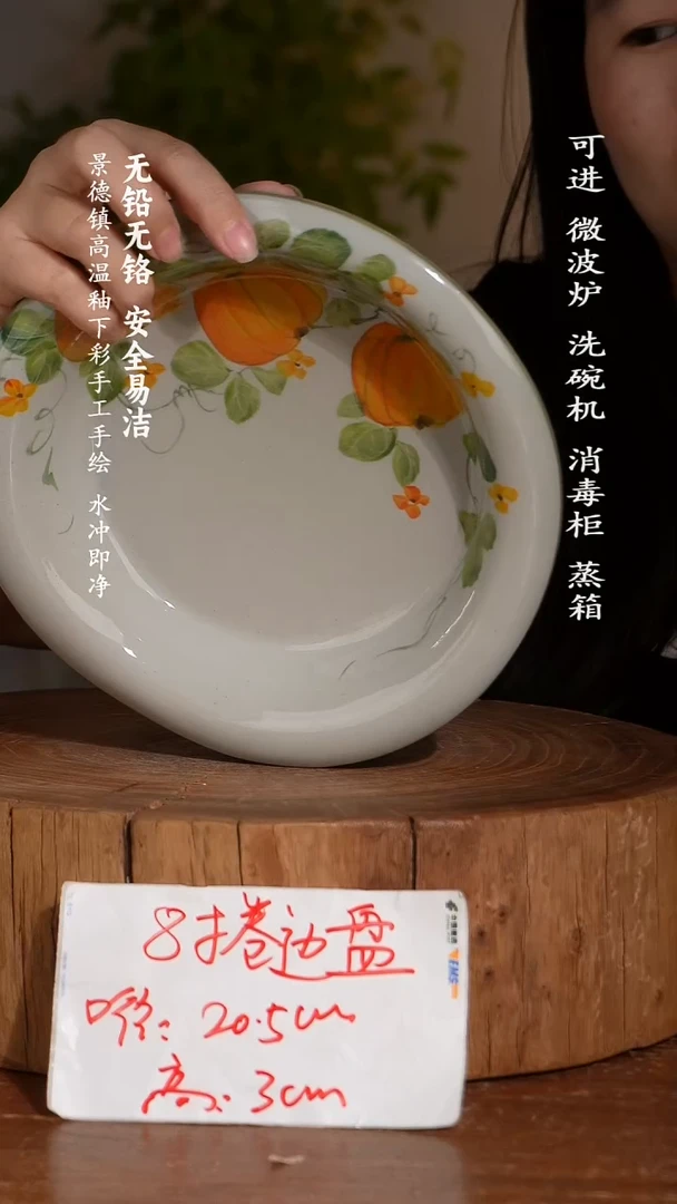 碗陶瓷景德镇高温瓷釉下彩手绘陶瓷