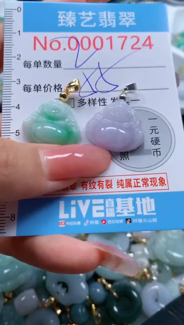 翡翠未镶嵌颈饰1724