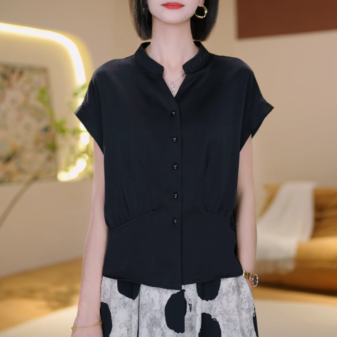 夏季新品轻奢气质百搭高级感T恤短袖新款小衫