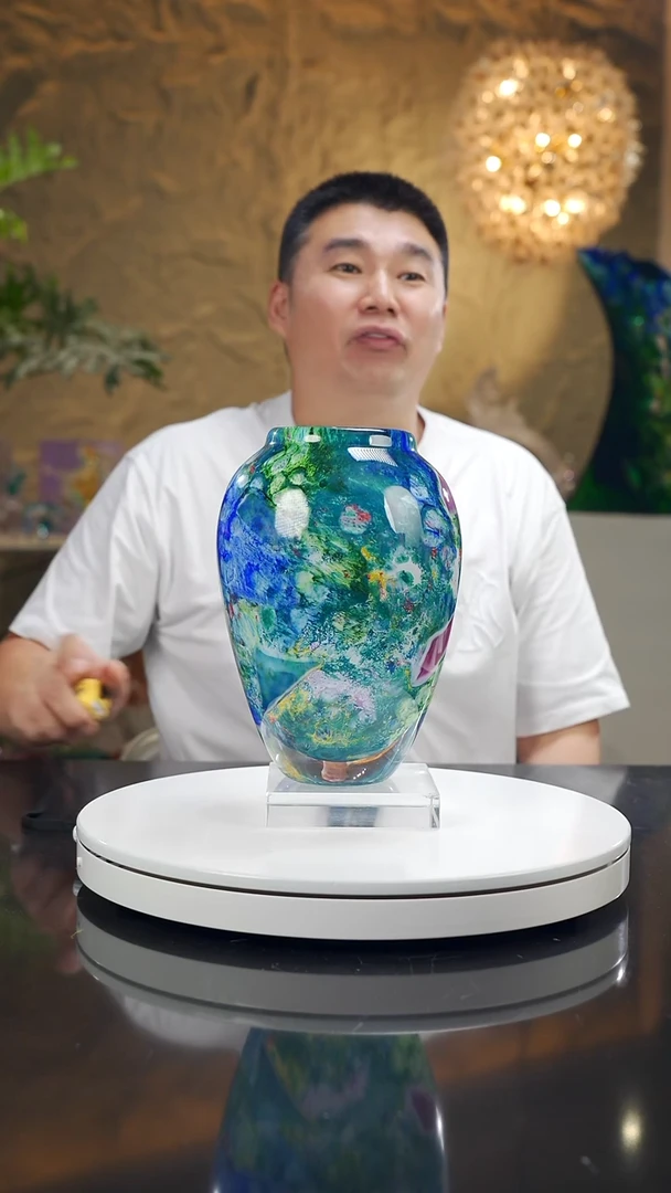 摆件发**扬福利莫奈花瓶28号