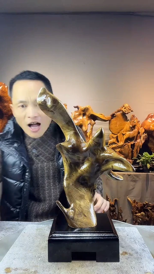 金丝楠小*哥小叶桢楠随行摆件2