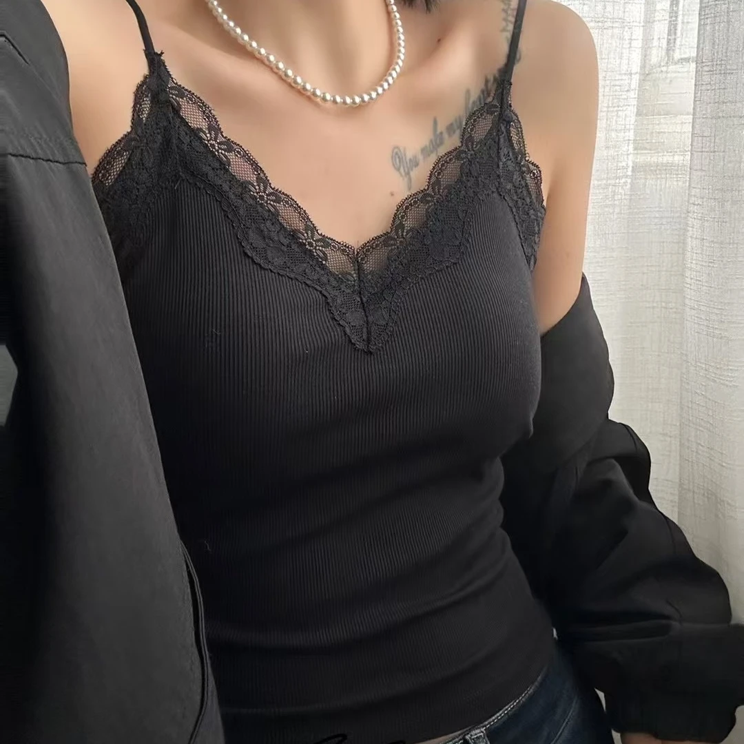 2025早春打底一体杯垫气质针织背心035