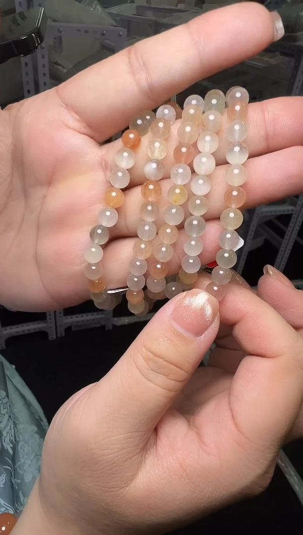 未镶嵌手串水晶彩兔毛手串6-7m+多样发一