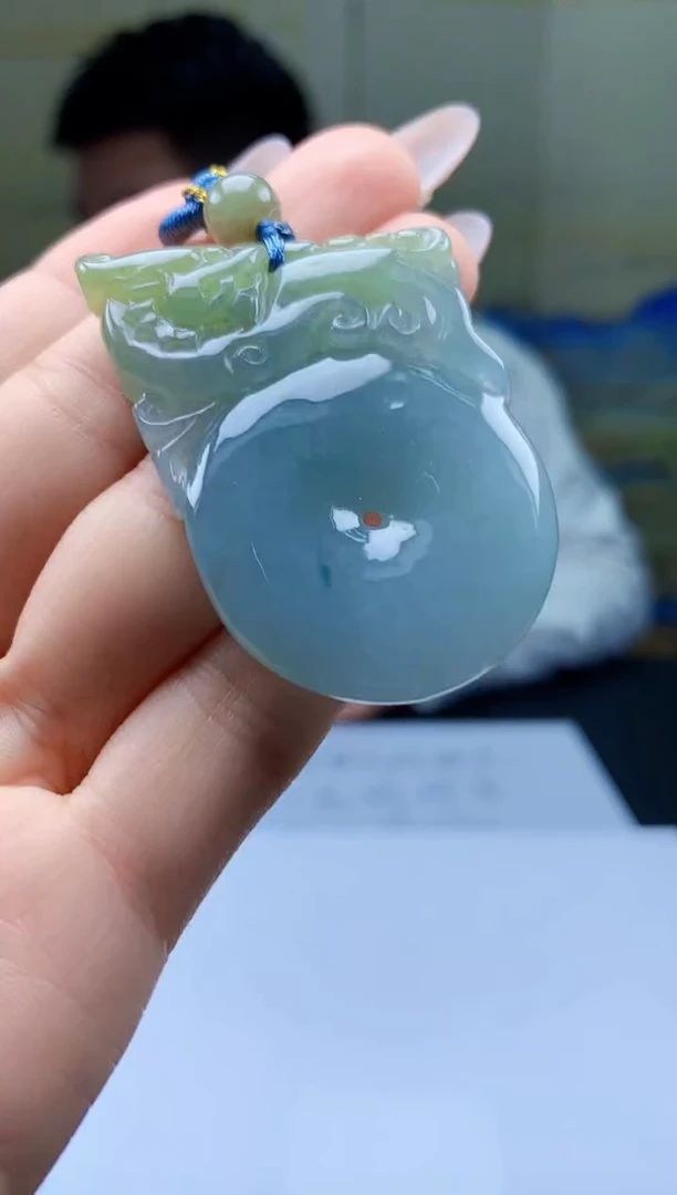 【闪购商品】定制翡翠未镶嵌5028ty-毛货挂件32