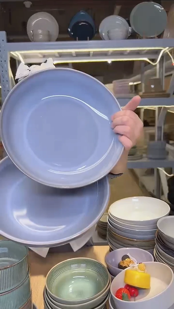 瓷138外贸尾货高温釉下彩陶瓷餐具默认微瑕