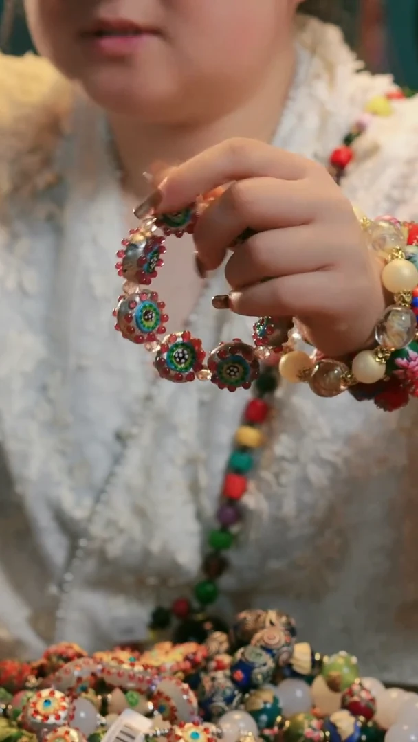 DIY琉璃聘*8颗琉璃手串1