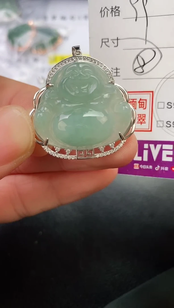 翡翠银S925镶嵌颈饰❤****❤挂件