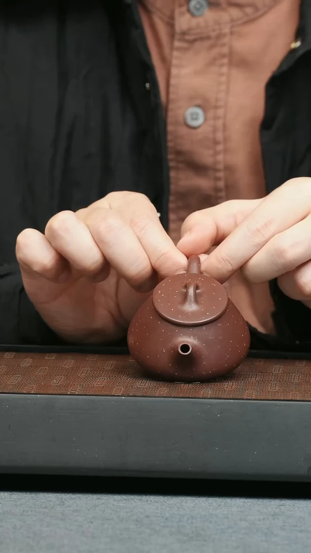 【闪购商品】紫砂茶壶五堂 腰圆石瓢