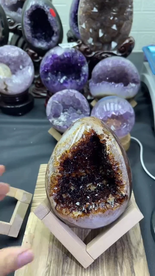 未镶嵌大型摆件（非配饰）紫晶398号龙蛋