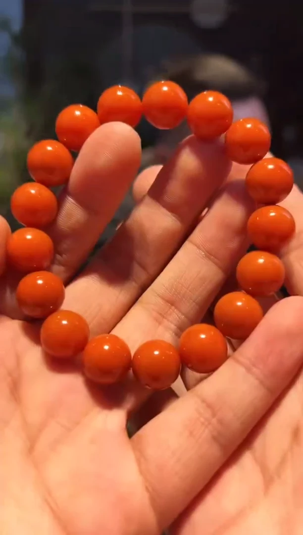 【闪购商品】南红玛瑙手串未镶嵌12+(柿1000)