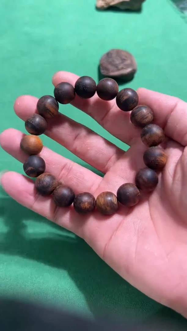 【闪购商品】沉香手串126号土沉虎斑多样性发一