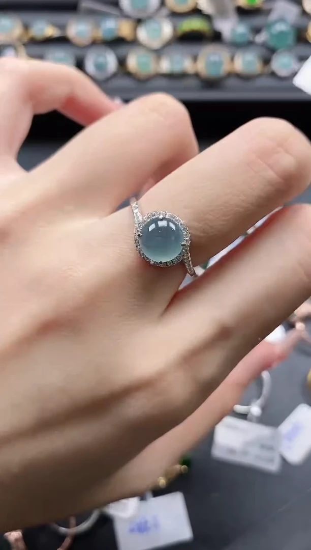 【闪购商品】翡翠戒指银S925镶嵌11111-
