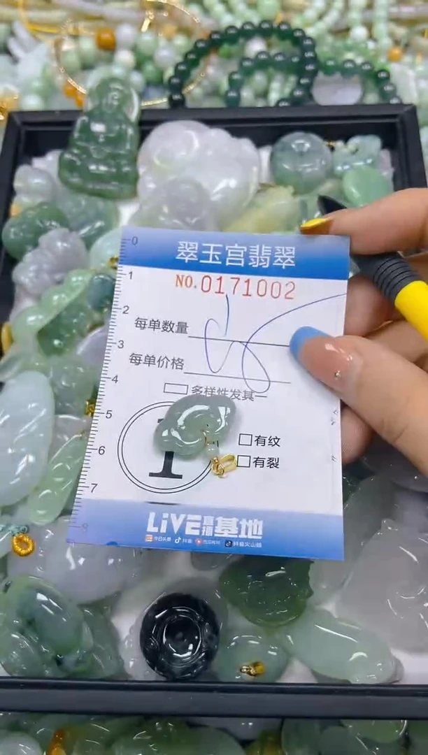 翡翠未镶嵌颈饰闪购0171002