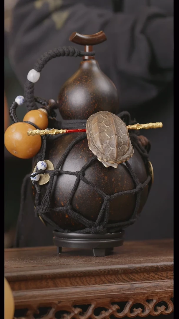 【闪购商品】164号精品天然大漆工艺防渗内胆酒葫芦~