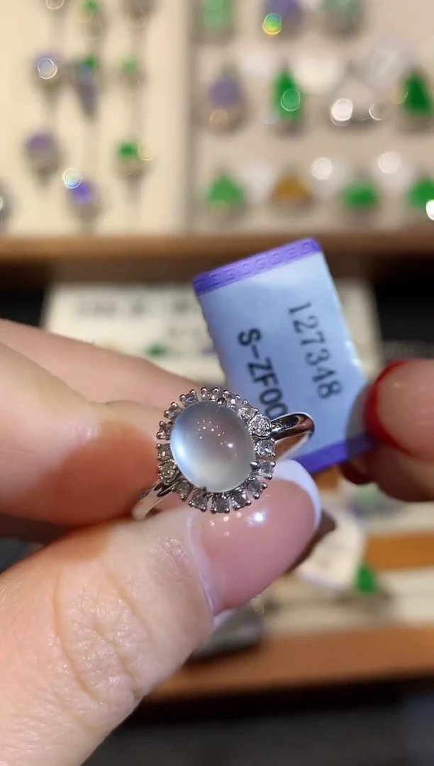 翡翠戒指18K金镶嵌YS127348多样性发其一