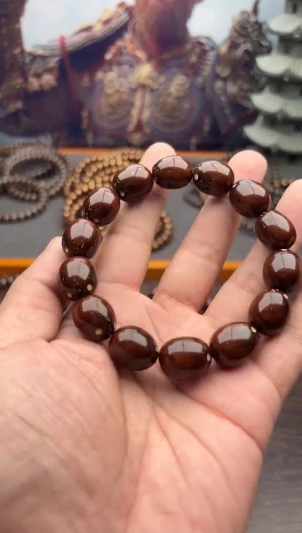 紫金鼠手串35号枣珠