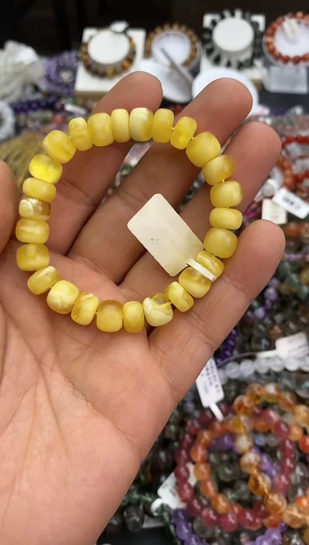 未镶嵌琥珀手链手链