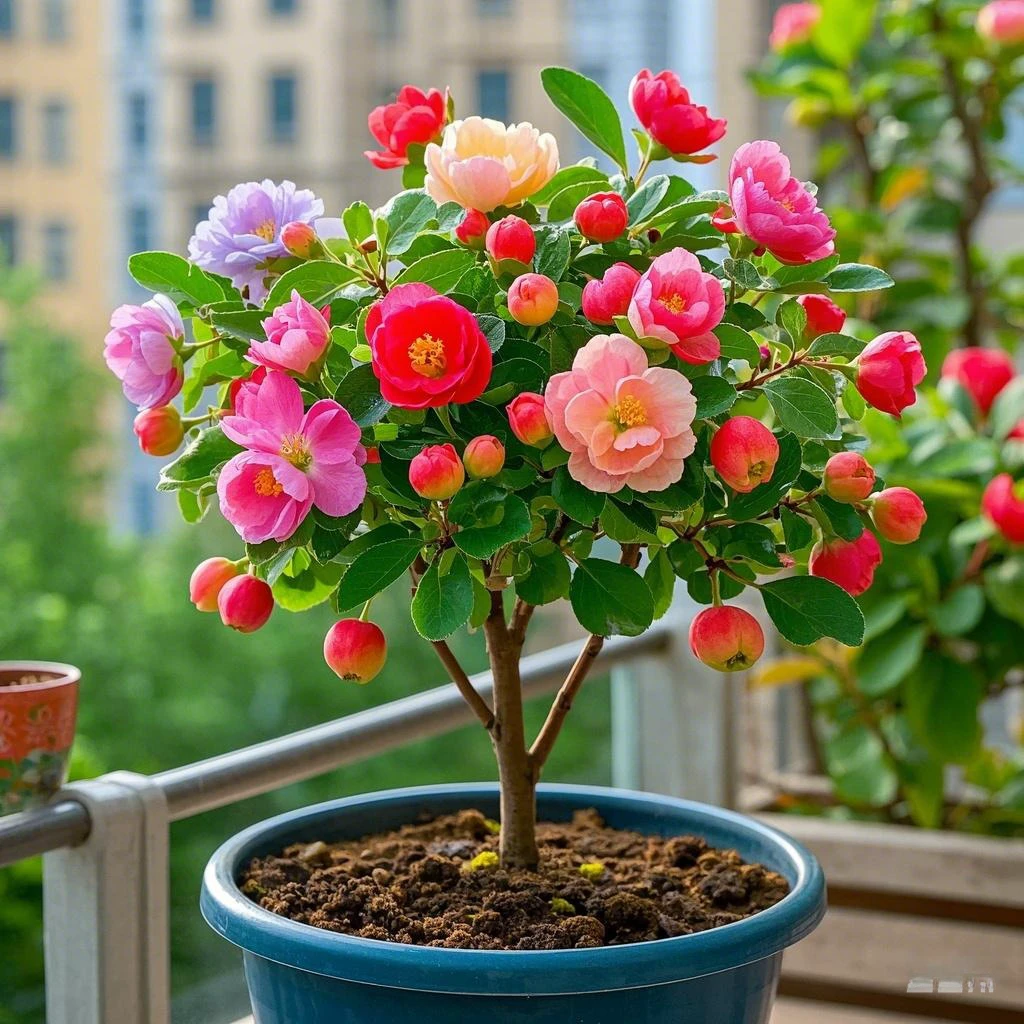 海棠花盆栽树苗重瓣长寿冠盆景老桩庭院植物好养室内花卉四季开花