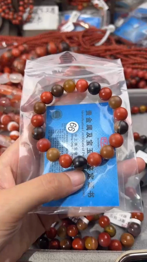南红玛瑙手串未镶嵌10+