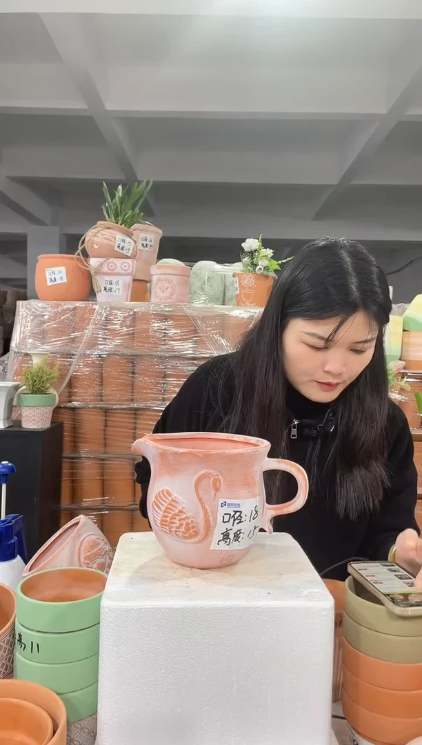 【闪购商品】红陶复古天鹅18-15