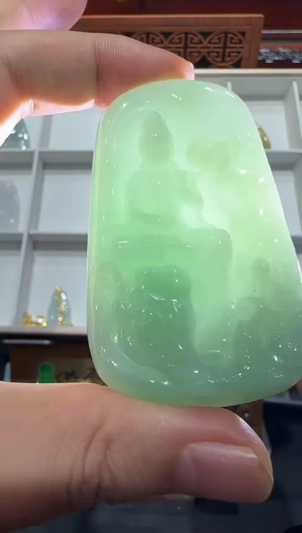 未镶嵌挂件翡翠A货翡翠多样性孤品