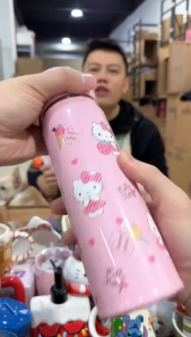 瓷片原盒kt猫保温杯