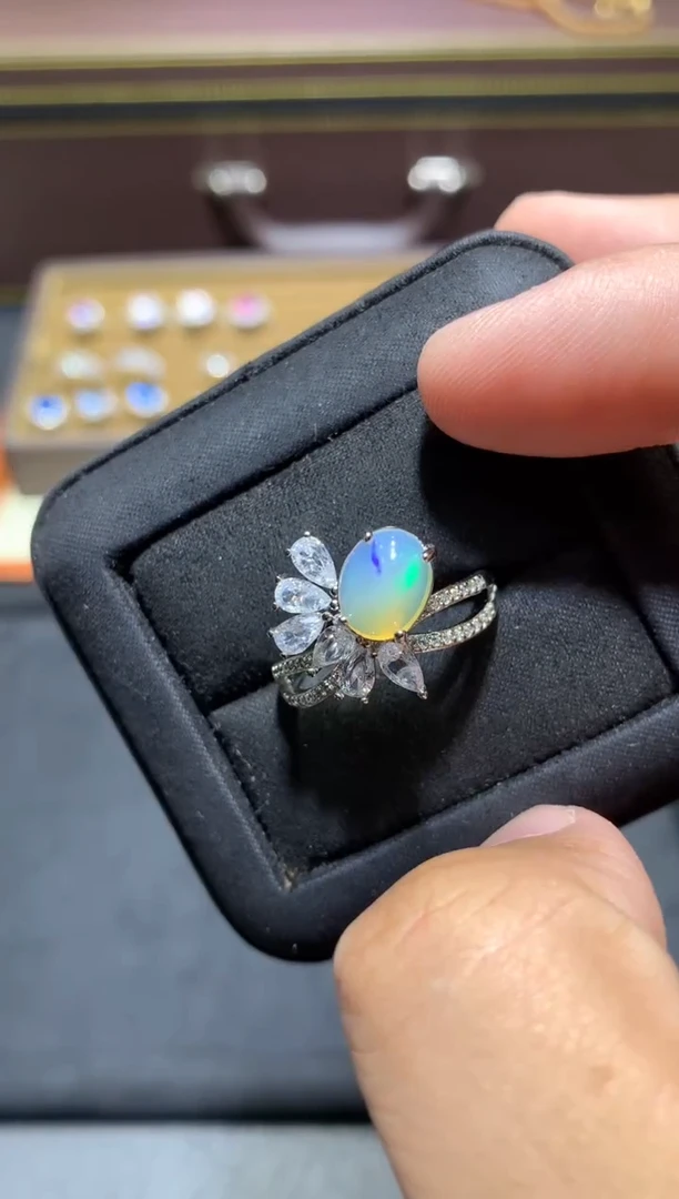 未镶嵌欧泊戒指Y04