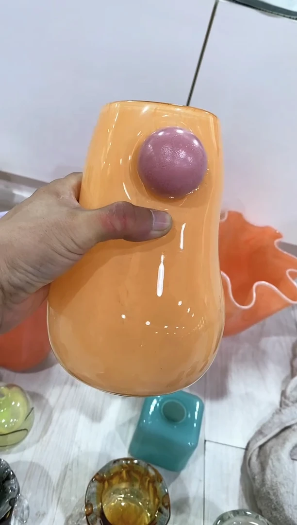 子*慕忆家手作琉璃花瓶瑕疵