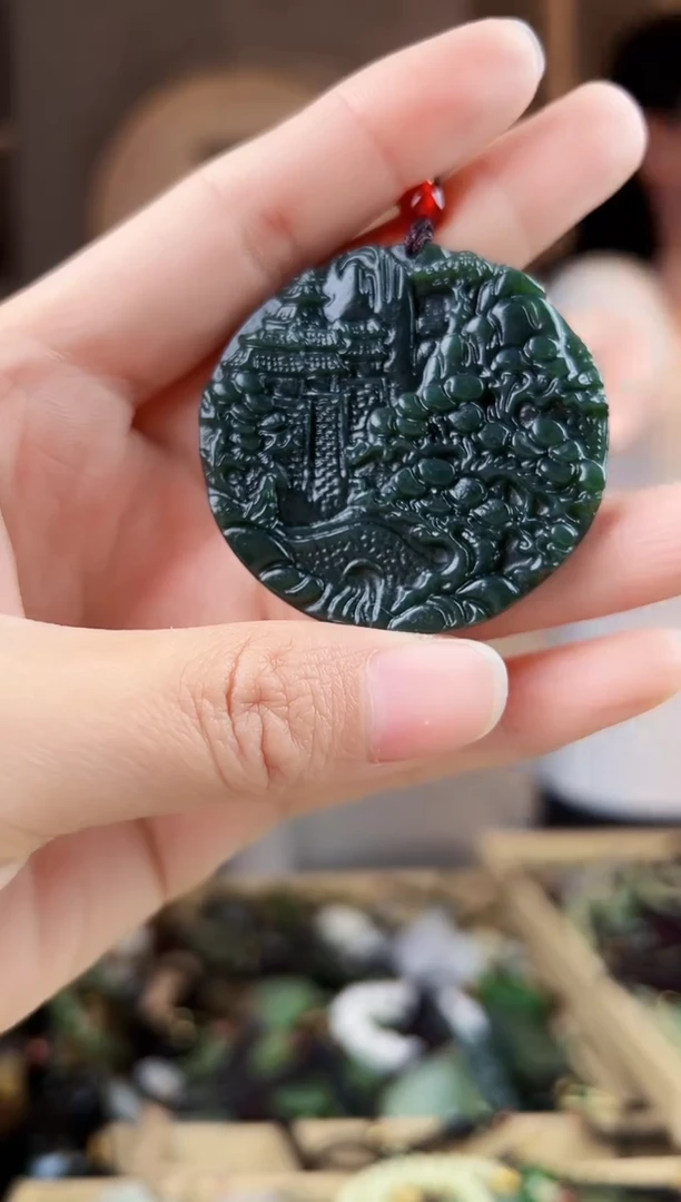 颈饰未镶嵌和田玉拍一发一，多样性发货