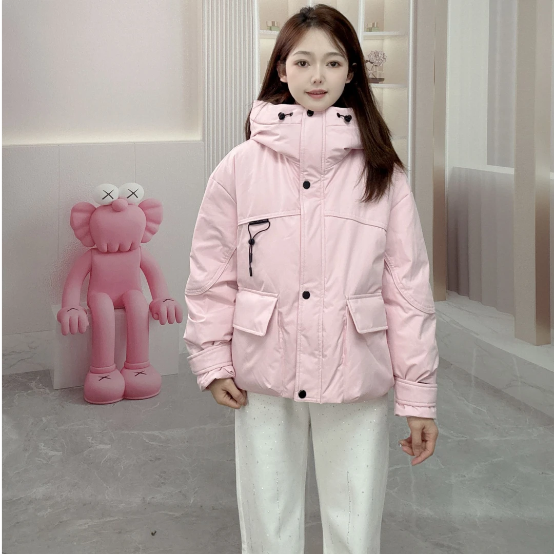 INS粉色甜美风时尚派克羽绒服4254318807