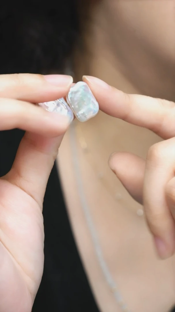 未镶嵌耳饰淡水珍珠多样性其一发货