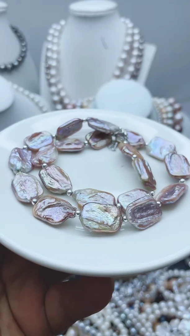 【闪购商品】淡水珍珠颈饰钛钢1