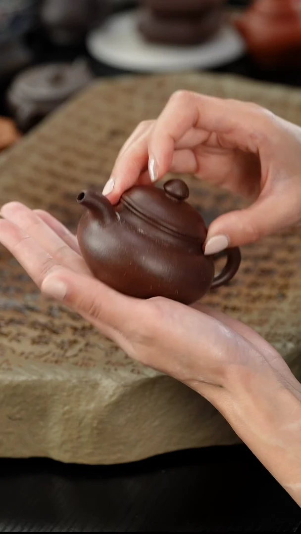 茶壶紫砂天青玉林仿古130cc