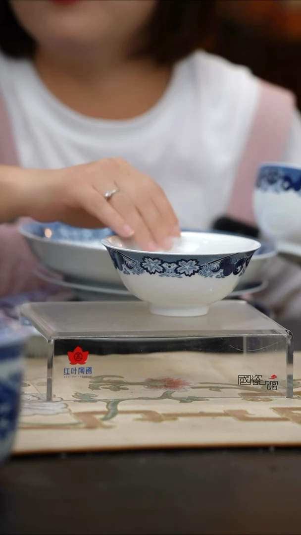 瓷2个微瑕古典园林5英寸碗