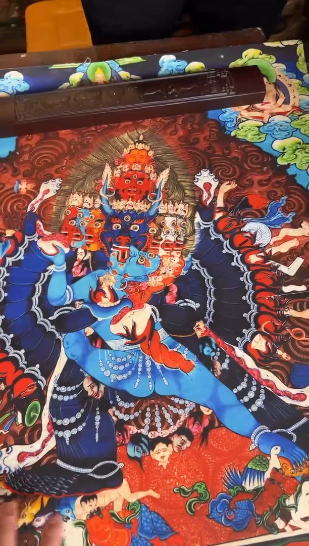 卷轴画手绘唐卡083