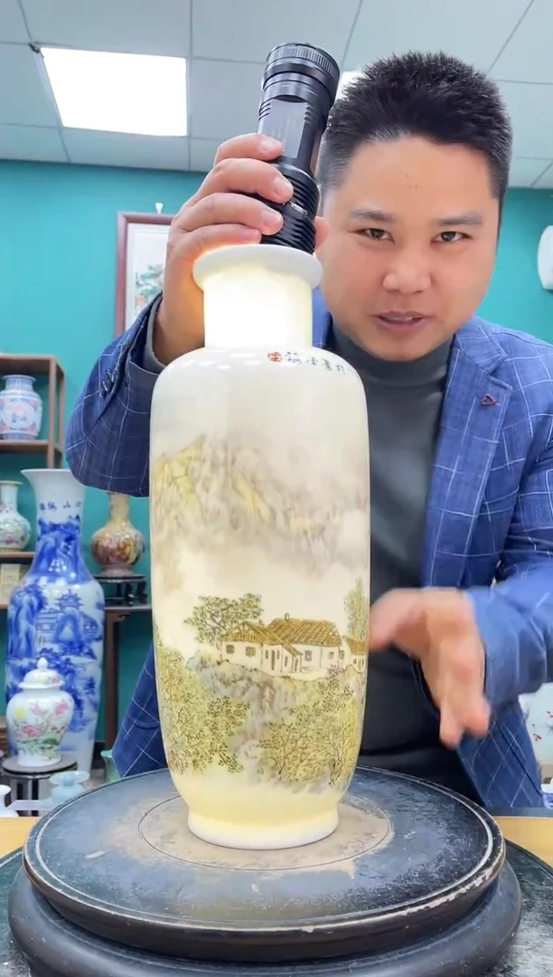 摆件302山水陶瓷摆件