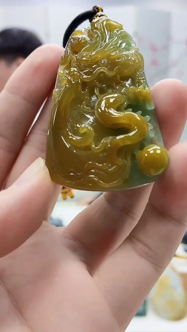 未镶嵌定制翡翠5060bb-毛货挂件78