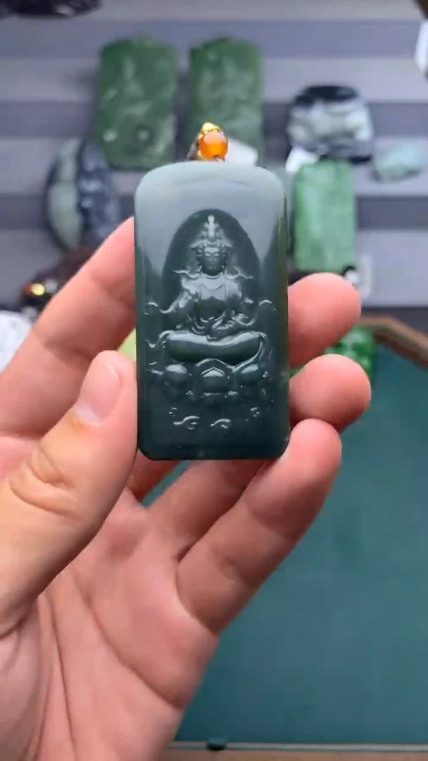 和田玉未镶嵌吊坠(不含链)挂件拍一发一