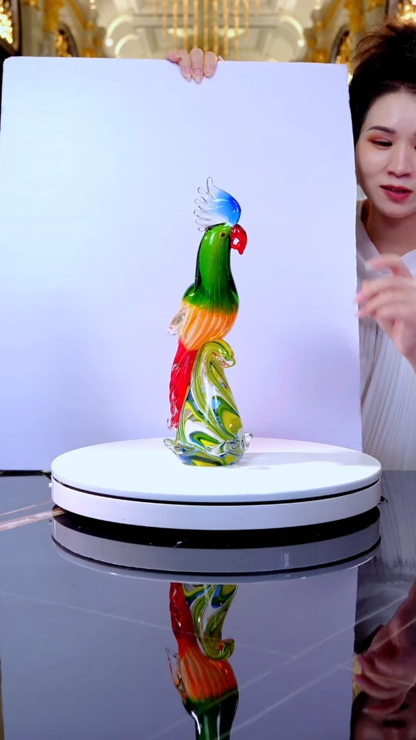 摆件琉璃WG0402鹦鹉鸟摆件
